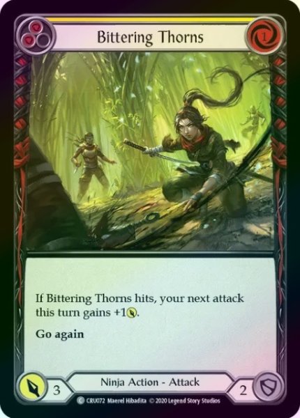 画像1: 【Ninja】Bittering Thorns【1st-CRU072-C】《Rainbow  Foil》 (1)