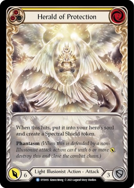 画像1: 【Light Illusionist】Herald of Protection ［黄］【DTD015-R】 (1)