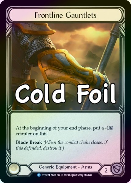 画像1: 【Generic】Frontline Gauntlets【DTD224-R】《Cold Foil》 (1)