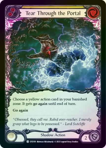 画像1: 【Shadow】Tear Through the Portal ［黄］【DTD191-C】《Rainbow Foil》 (1)