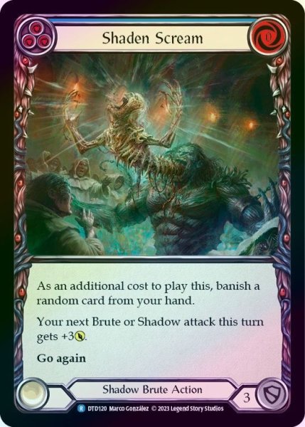 画像1: 【Shadow Brute】Shaden Scream ［青］【DTD120-R】《Rainbow Foil》 (1)