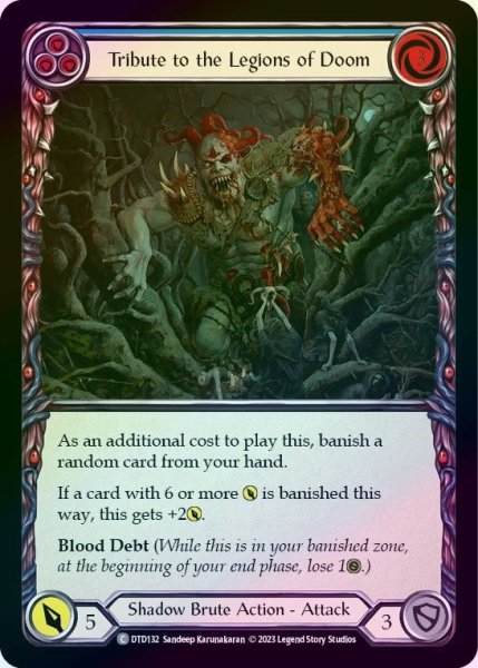 画像1: 【Shadow Brute】Tribute to the Legions of Doom ［青］【DTD132-C】《Rainbow Foil》 (1)