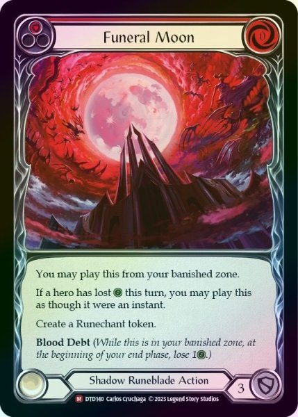 画像1: 【Shadow Runeblade】Funeral Moon【DTD140-M】《Rainbow Foil》 (1)