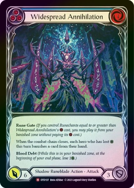 画像1: 【Shadow Runeblade】Widespread Annihilation【DTD137-M】《Rainbow Foil》 (1)