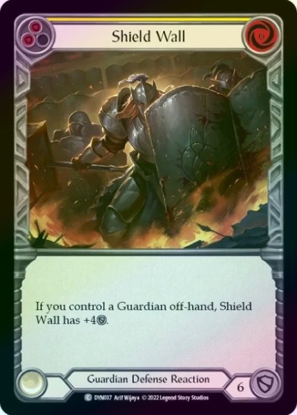 画像1: 【Guardian】Shield Wall ［黄］【DYN037-C】《Rainbow Foil》 (1)