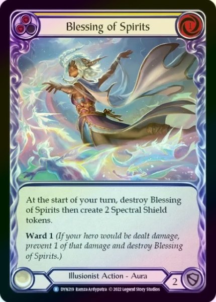 画像1: 【Illusionist】Blessing of Spirits ［黄］【DYN219-R】《Rainbow Foil》 (1)