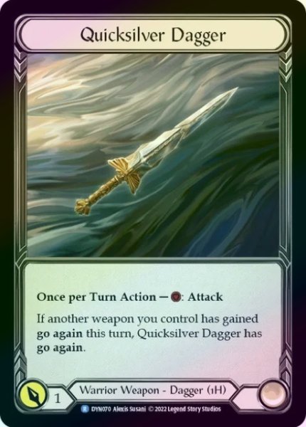 画像1: 【Warrior】Quicksilver Dagger【DYN070-R】《Rainbow Foil》 (1)