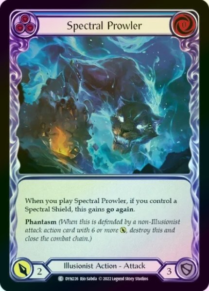 画像1: 【Illusionist】Spectral Prowler ［青］【DYN227-C】《Rainbow Foil》 (1)