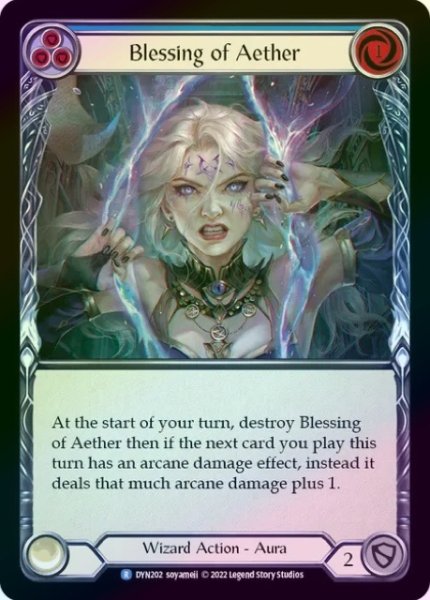 画像1: 【Wizard】Blessing of Aether ［青］【DYN202-R】《Rainbow Foil》 (1)