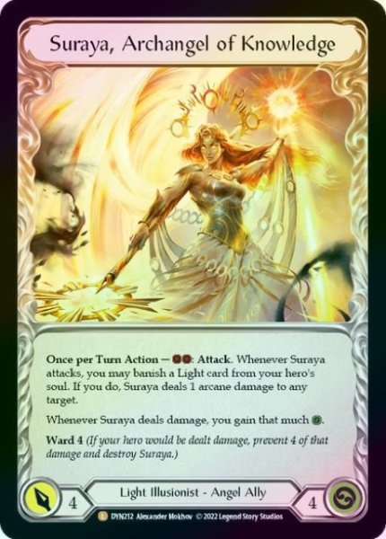 画像1: 【Light Illusionist】Invoke Suraya // Suraya, Archangel of Knowledge【DYN212-L】《Rainbow Foil》 (1)