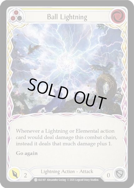 画像1: 【Lightning】Ball Lightning ［黄］【1st-ELE187-C】Regular (1)