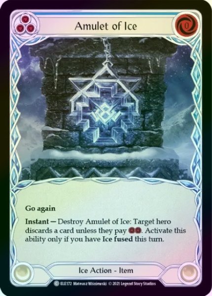 画像1: 【Earth】Amulet of Ice【1st-ELE172-C】《Rainbow Foil》 (1)