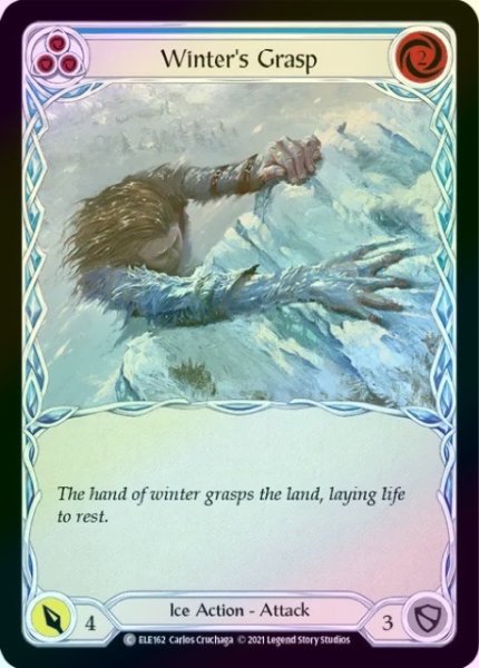 画像1: 【Earth】Winter's Grasp ［青］【1st-ELE162-C】《Rainbow Foil》 (1)