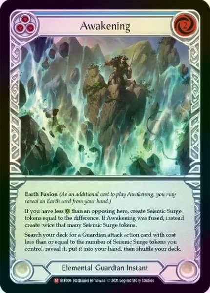 画像1: 【Elemental Guardian】Awakening【1st-ELE006-M】《Rainbow Foil》 (1)