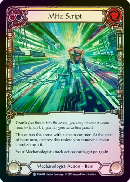 画像1: 【Mechanologist】MHz Script ［黄］【EVO097-C】《Rainbow Foil》 (1)