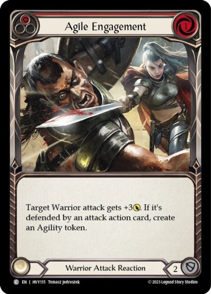 画像1: 【Warrior】Agile Engagement ［赤］【HVY115-C】Regular (1)