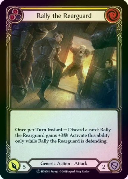 画像1: 【Generic】Rally the Rearguard  ［黄］【U-MON282-C】《Rainbow Foil》 (1)