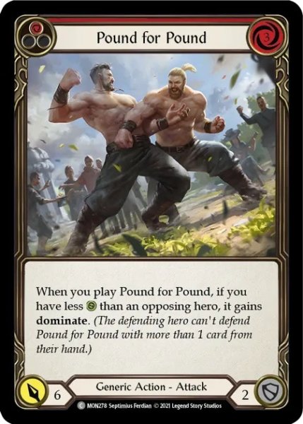 画像1: 【Generic】Pound for Pound  ［赤］【1st-MON278-C】Regular (1)