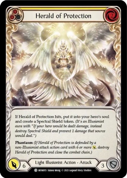 画像1: 【Light Illusionist】Herald of Protection ［黄］【1st-MON015-C】Regular (1)