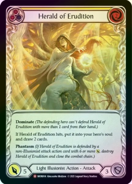 画像1: 【Light Illusionist】Herald of Erudition【1st-MON004-M】《Rainbow Foil》 (1)