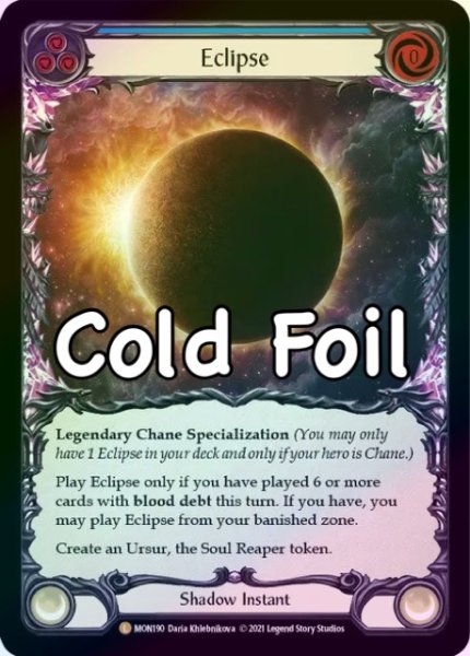 画像1: 【Shadow】Eclipse【1st-MON190-L】《Cold Foil》 (1)