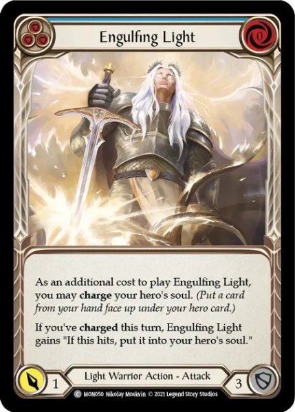 画像1: 【Light Warrior】Engulfing Light ［青］【1st-MON050-C】Regular (1)