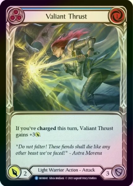 画像1: 【Light Warrior】Valiant Thrust ［青］【1st-MON041-R】Regular (1)