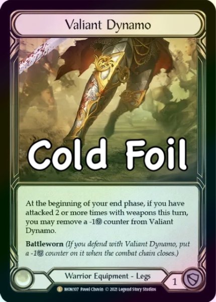 画像1: PCG9【Warrior】Valiant Dynamo【1st-MON107-L】《Cold Foil》 (1)