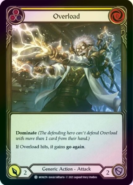 画像1: 【Generic】Overload  ［黄］【1st-MON276-C】《Rainbow foil》 (1)