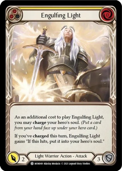 画像1: 【Light Warrior】Engulfing Light ［黄］【1st-MON049-C】Regular (1)