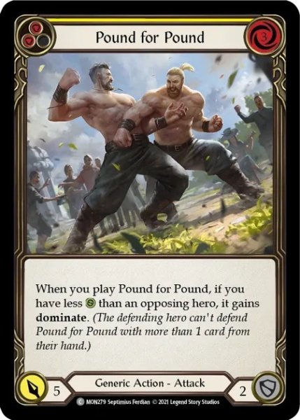 画像1: 【Generic】Pound for Pound  ［黄］【1st-MON279-C】Regular (1)