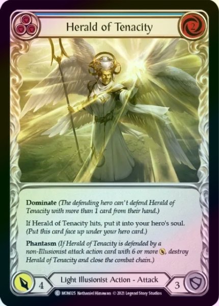 画像1: 【Light Illusionist】Herald of Tenacity ［青］【1st-MON025-C】《Rainbow foil》 (1)