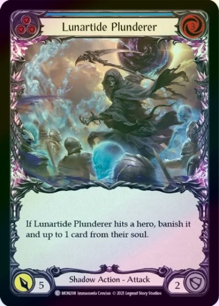 画像1: 【Shadow】Lunartide Plunderer ［青］【1st-MON208-C】《Rainbow Foil》 (1)