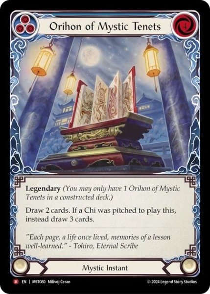 画像1: 【EN】【Mystic】Orihon of Mystic Tenets【MST080-M】《Rainbow Foil》 (1)