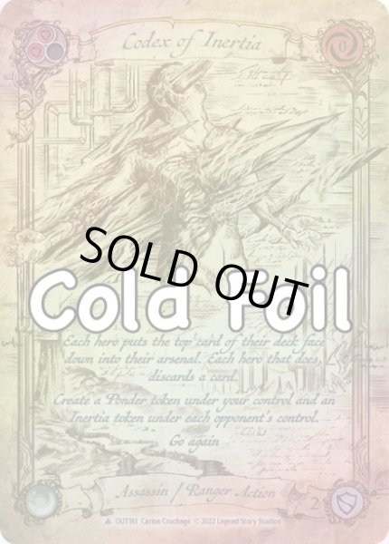 画像1: 【Assassin Ranger】Codex of Inertia【OUT161-Marvel】《Cold Foil》 (1)