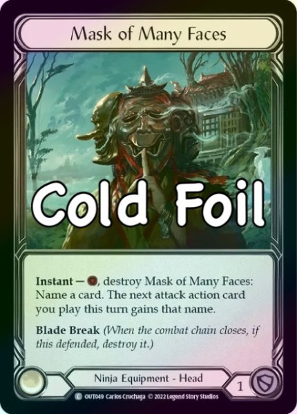 画像1: 【Ninja】Mask of Many Faces【OUT049-C】《Cold Foil》 (1)