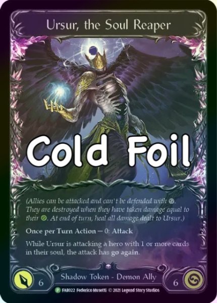 画像1: 【Cold Foil】Ursur, the Soul Reeaper【FAB022-P】 (1)