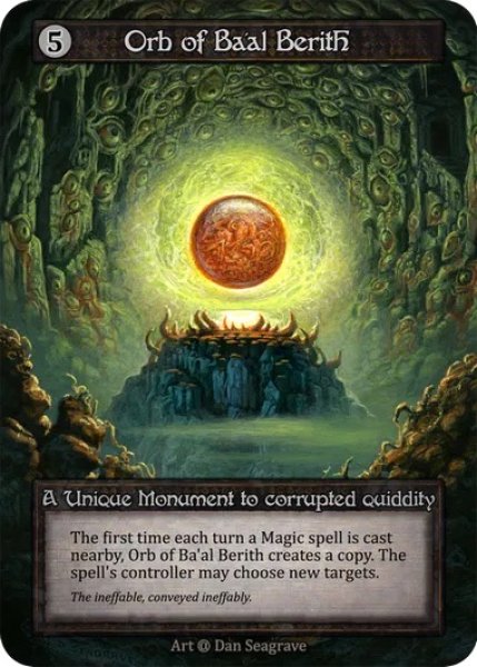 画像1: 【Artifact】Orb of Ba’al Berith【Alpha-Unique】《Foil》 (1)