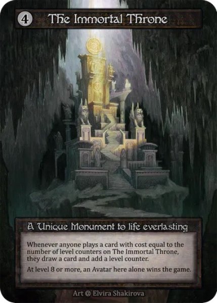 画像1: 【Artifact】The Immortal Throne【Alpha-Unique】Regular (1)