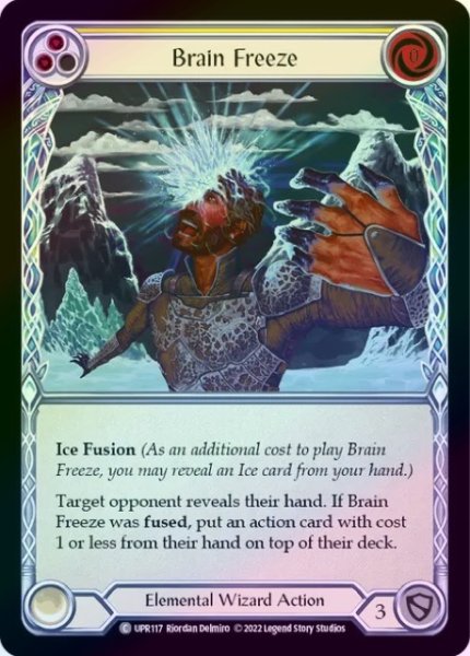 画像1: 【Elemental Wizard】Brain Freeze［黄］【UPR117-C】《Rainbow Foil》 (1)