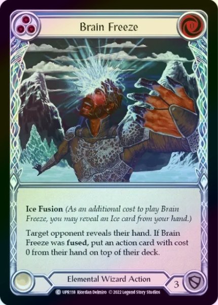 画像1: 【Elemental Wizard】Brain Freeze［青］【UPR118-C】《Rainbow Foil》 (1)