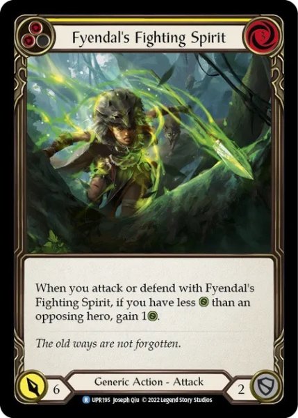 画像1: 【Generic】Fyendal's Fighting Spirit ［黄］【UPR195-R】Regular (1)