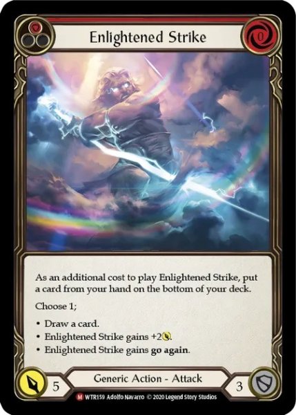 画像1: 【Generic】Enlightened Strike【U-WTR159-M】《Rainbow Foil》 (1)