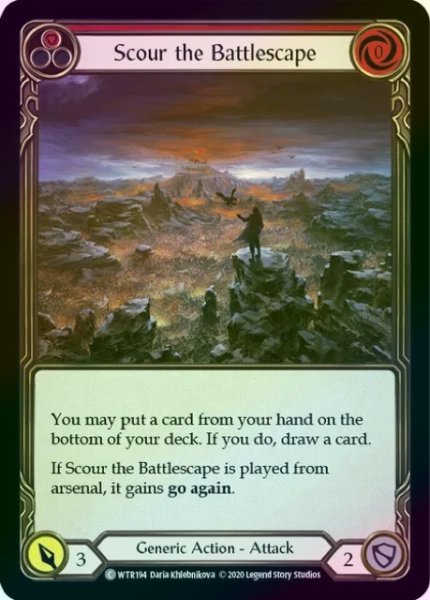 画像1: 【Generic】Scour the Battlescape ［赤］【U-WTR194-C】《Rainbow Foil》 (1)