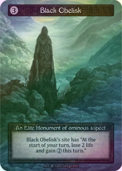 画像1: 【Artifact】Black Obelisk【Beta-Elite】《Foil》 (1)