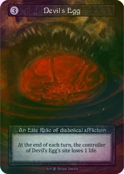 画像1: 【Artifact】Devil’s Egg【Beta-Elite】《Foil》 (1)