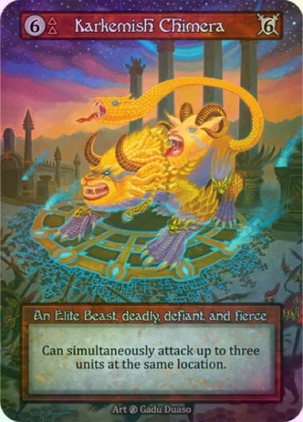 画像1: 【Fire】Karkemish Chimera【Beta-Elite】《Foil》 (1)