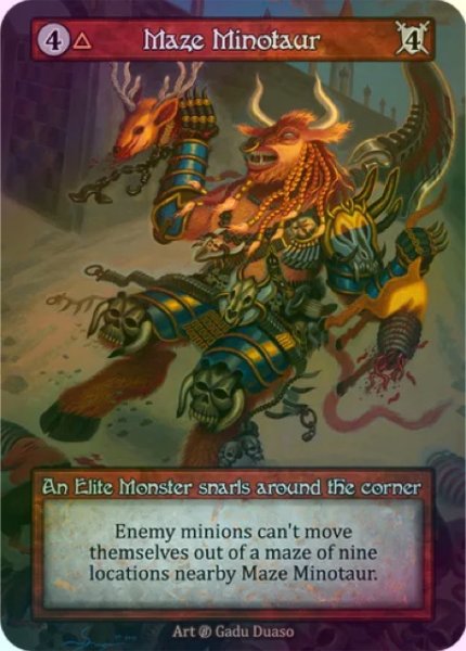 画像1: 【Fire】Maze Minotaur【Beta-Elite】《Foil》 (1)