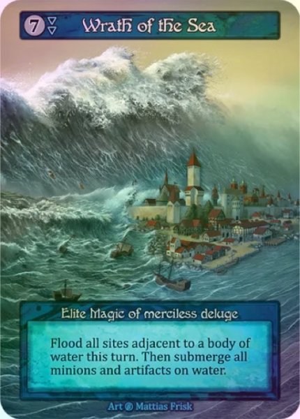 画像1: 【Water】Wrath of the Sea【Beta-Elite】《Foil》 (1)