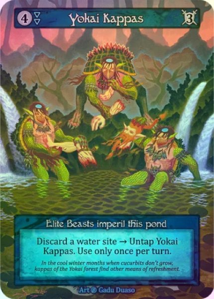 画像1: 【Water】Yokai Kappas【Beta-Elite】《Foil》 (1)